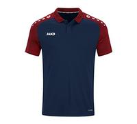 JAKO Kinder Poloshirt Performance, Marine/Rot, 140