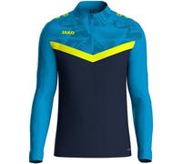 JAKO Kinder Pullover Ziptop Iconic (8624K) 128 marine/JAKO blau/neongelb