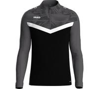 JAKO Kinder Pullover Ziptop Iconic (8624K) 128 schwarz/anthrazit