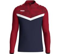 JAKO Kinder Pullover Ziptop Iconic (8624K) 152 marine/chili rot