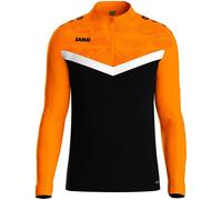 JAKO Kinder Pullover Ziptop Iconic (8624K) 152 schwarz/neonorange
