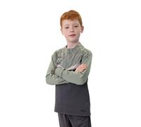 JAKO Langarmshirt Ziptop Iconic (angenehmer Tragekomfort) anthrazitgrau/mintgrün Kinder, Größe 140