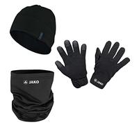 Jako Mütze + Schal + Handschuhe Winter Set C1299-08 5 Schwarz