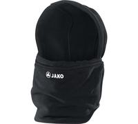 JAKO Unisex Neckwarmer mit Mütze, Schwarz, L-XL