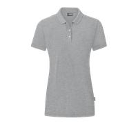 JAKO Organic Poloshirt Damen hellgrau meliert 44
