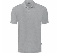 Jako Polo Organic hellgrau meliert 128