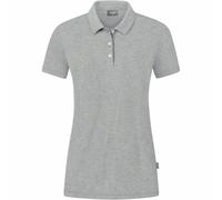 Jako Damen Polo Organic Stretch C6321-520 46 Hellgrau Meliert