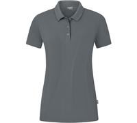 JAKO Organic Stretch Poloshirt Damen steingrau 34