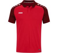 JAKO Performance Poloshirt Herren rot/schwarz 4XL
