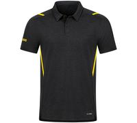 JAKO Herren Poloshirt Challenge, Schwarz-Meliert/Citro, M