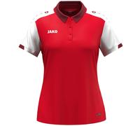 JAKO Damen Poloshirt Dynamic Rot/Weiß/Dunkelrot Größe XL