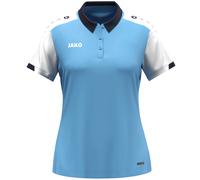 Jako Polo Dynamic Damen skyblue/weiß/marine XL