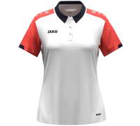JAKO Dynamic Poloshirt Damen 026 - weiß/coral/marine L