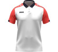 JAKO Dynamic Poloshirt Damen 026 - weiß/coral/marine M