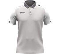 Jako Herren Polo Dynamic 6370-837 4XL Hellgrau/Weiß/Grau