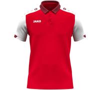 JAKO Kinder Poloshirt Dynamic, rot/weiß/dunkelrot, 140