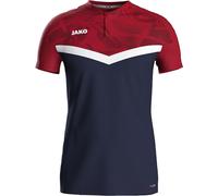 Jako Herren Poloshirt Iconic 6324-901 S Marine/Chili Rot
