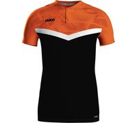 JAKO Iconic Poloshirt 807 - schwarz/neonorange XL