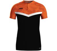 Jako Polo Iconic schwarz/neonorange 4XL