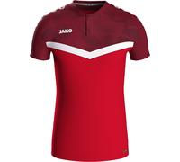 JAKO Iconic Poloshirt Herren & Damen Rot/Weinrot L - Atmungsaktives Unisex Freizeit Shirt mit Keep Dry Funktion, 100% recyceltes Polyester