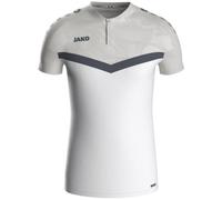 JAKO Iconic Poloshirt Herren & Damen Weiß/Soft Grey/Anthra Light 3XL - Atmungsaktives Unisex Freizeit Shirt mit Keep Dry Funktion, 100% recyceltes Polyester