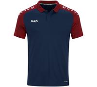 JAKO Poloshirt Performance Kinder – atmungsaktiv, schnelltrocknend – Marine/Rot Größe 152
