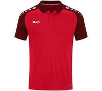 JAKO Herren Poloshirt Performance 6322-101 Rot/Schwarz 3XL