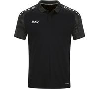 JAKO Herren Poloshirt Performance, Schwarz/Anthra Light, XXL