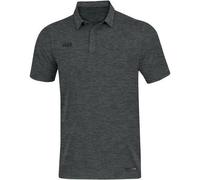 JAKO Polo Premium Basics L Anthrazit Meliert