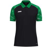 JAKO Sport-Polo Sonic (leicht, atmungsaktiv) schwarz/grün Herren, Größe L