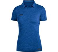 JAKO Sport/Freizeit Polo Premium Basics (Polyester-Stretch-Jersey) blau meliert Damen, Größe 36