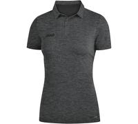 JAKO Sport/Freizeit Polo Premium Basics (Polyester-Stretch-Jersey) dunkelgrau meliert Damen, Größe 38