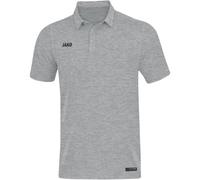 JAKO Sport/Freizeit Polo Premium Basics (Polyester-Stretch-Jersey) hellgrau meliert Herren, Größe 4XL