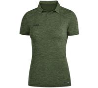 JAKO Sport/Freizeit Polo Premium Basics (Polyester-Stretch-Jersey) khaki/grün meliert Damen, Größe 38