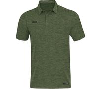 JAKO Sport/Freizeit Polo Premium Basics (Polyester-Stretch-Jersey) khaki/grün meliert Herren, Größe 3XL