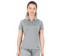 JAKO Sport-Polo Challenge (Polyester-Stretch-Jersey) hellgrau/meliert Damen, Größe 44