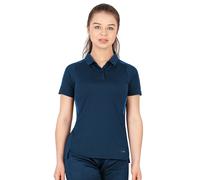 JAKO Sport-Polo Challenge (Polyester-Stretch-Jersey) marinemeliert/blau Damen, Größe 38
