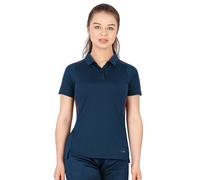 JAKO Sport-Polo Challenge (Polyester-Stretch-Jersey) marinemeliert/bordeaux Damen, Größe 36