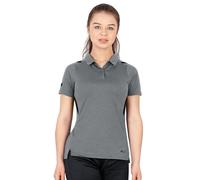 JAKO Sport-Polo Challenge (Polyester-Stretch-Jersey) steingrau/meliert Damen, Größe 36