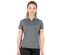JAKO Sport-Polo Challenge (Polyester-Stretch-Jersey) steingrau/meliert Damen, Größe 42