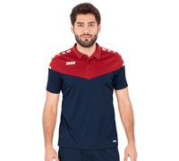 JAKO Sport-Polo Champ 2.0 (100% Polyester) marineblau/rot Herren, Größe M