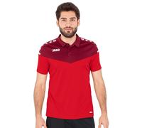 JAKO Herren Poloshirt Champ 2.0, Rot/Weinrot, M