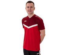 JAKO Sport-Polo Iconic (Polyester-Micro-Mesh) rot/weinrot Herren, Größe L