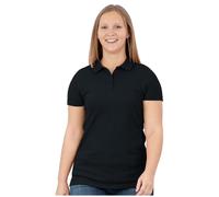 JAKO Sport-Polo Organic Stretch (Bio-Baumwolle) schwarz Damen, Größe 48