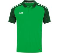 JAKO Poloshirt Performance – atmungsaktiv, schnelltrocknend – Kinder Soft Green/Schwarz Größe 140
