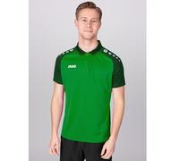 JAKO Sport-Polo Performance (Polyester-Micro-Mesh, atmungsaktiv, schnelltrocknend) grün/schwarz Herren, Größe L