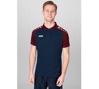 JAKO Sport-Polo Performance (Polyester-Micro-Mesh, atmungsaktiv, schnelltrocknend) marineblau/rot Herren, Größe XXL