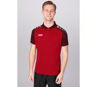 JAKO Sport-Polo Performance (Polyester-Micro-Mesh, atmungsaktiv, schnelltrocknend) rot/schwarz Herren, Größe 3XL