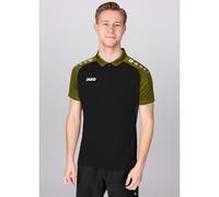 JAKO Sport-Polo Performance (Polyester-Micro-Mesh, atmungsaktiv, schnelltrocknend) schwarz/gelb Herren, Größe XL