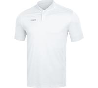 JAKO Sport-Polo Prestige (100% Polyester-Jacquard) weiss Herren, Größe M